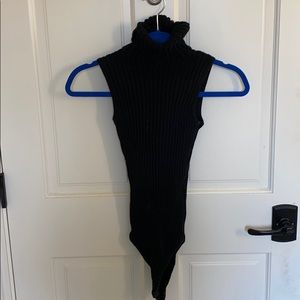 Black turtleneck one piece